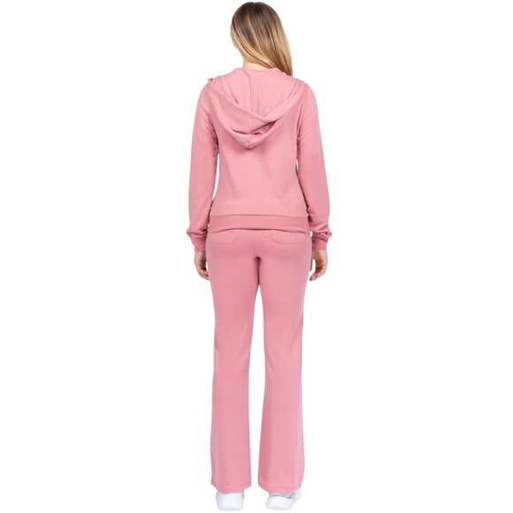 ATHLEISURE Tracksuit Jogger 2-Piece Pink Lounge Wear Co-ord Set Size M - NEW - Picture 4 of 9